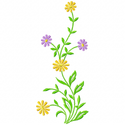 Flowers And Tree Embroidery Design 10 Flowers And Tree Embroidery Design 10